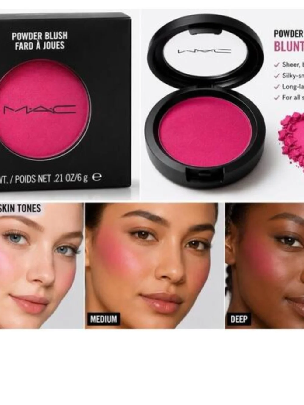 MAC Powder Blush Full Fuchsia 6g. 21oz BNIB✨ FREE GIFT WITH EVERY PURCHASE ✨✨